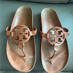 Tory Burch brown cloud sandals size 8